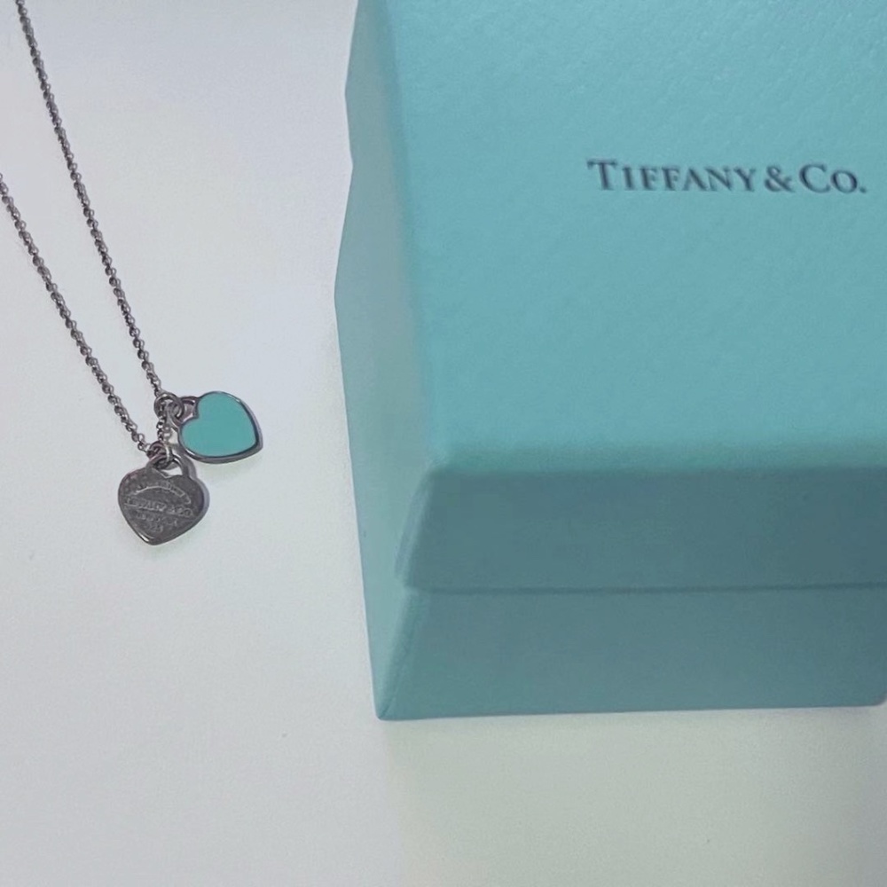 Tiffany & Co. Tiffany Blue Double Heart Tag Pendant